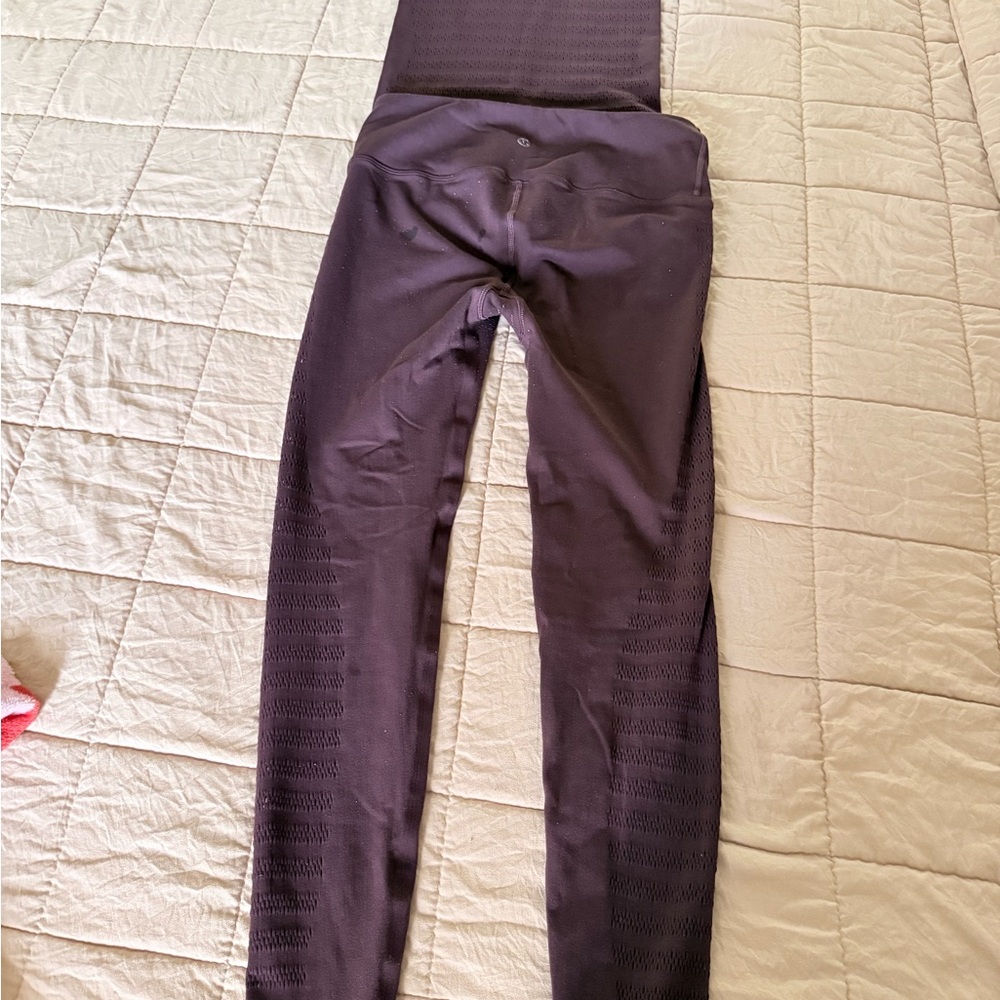 lululemon athletica Deep Plum Ribbed Seamless Leggings - Picture 11 of 11